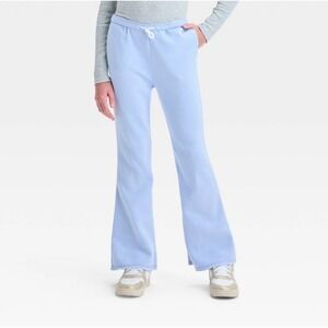 Girls' Fleece Flare Sweatpants - Art Class Blue L 10/12 New